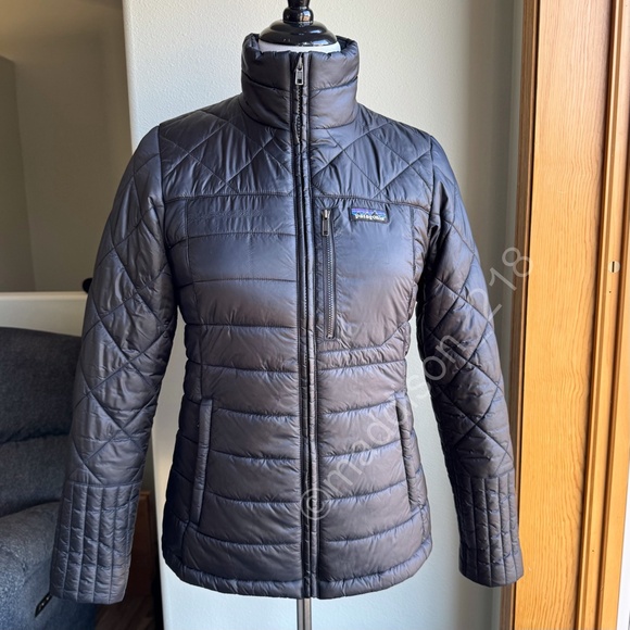 Patagonia Radalie Jacket Black Small Slim Fit Puffer Jacket Windproof S - Picture 15 of 16